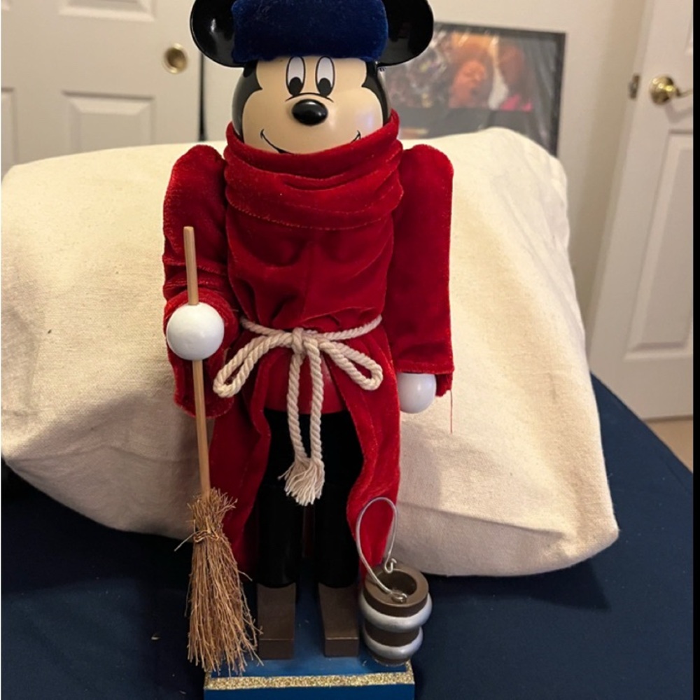 Red and Blue Mickey Mouse nutcracker Figurine collector item